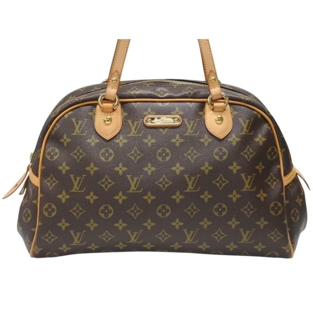 Louis Vuitton brown Montorgueil handbag leather